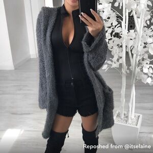 Ekattire Cozy Gray Cardigan